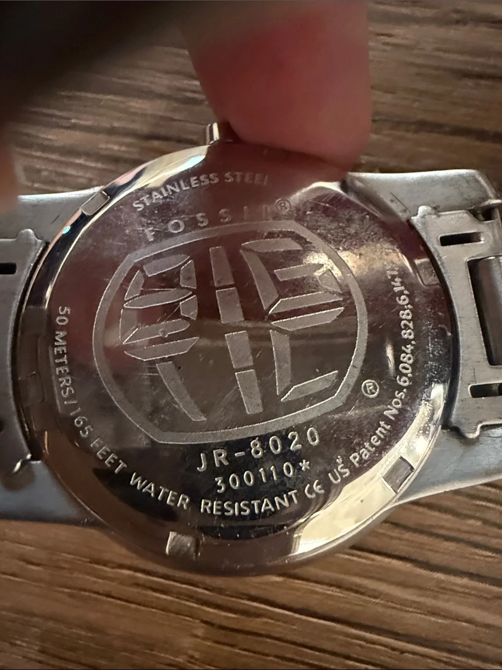 Fossil Big Tik Silver Stainless Steel Men's Watch - Silver Dial working